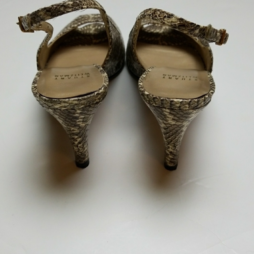 Stuart Weitzman Open Toe Pumps Size 8.5 - image 8